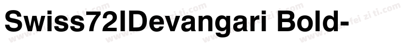 Swiss72IDevangari Bold字体转换